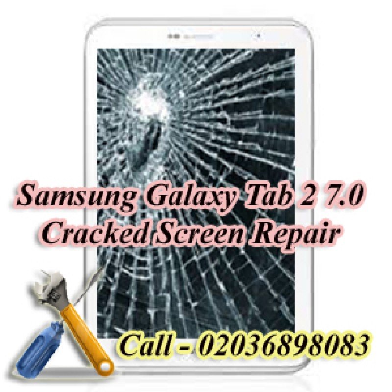 Samsung Galaxy Tab 2 7.0 P3100 Cracked Screen Replacement Repair in